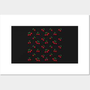 Sweet cherry pattern Posters and Art